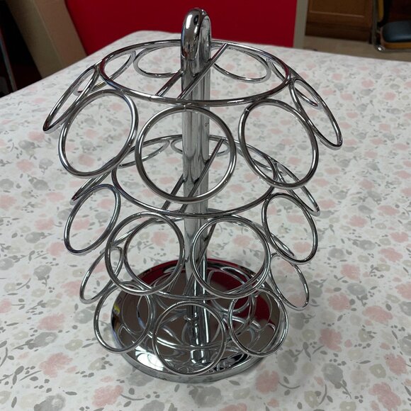 K-Cup Holder - Spinning - Chrome Color Finish - Holds 27 cups - Picture 1 of 7
